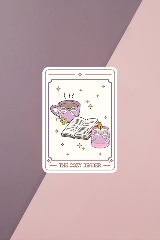 The Cozy Reader Sticker