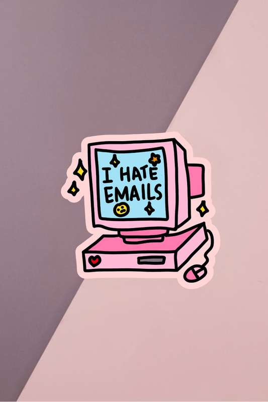 I Hate Emails Sticker