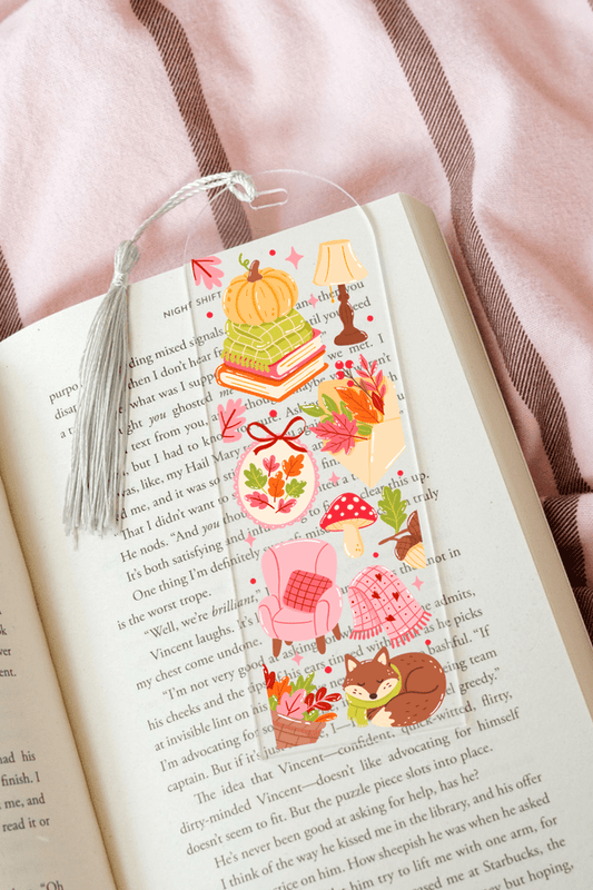 Cozy Autumn - Acrylic Bookmark