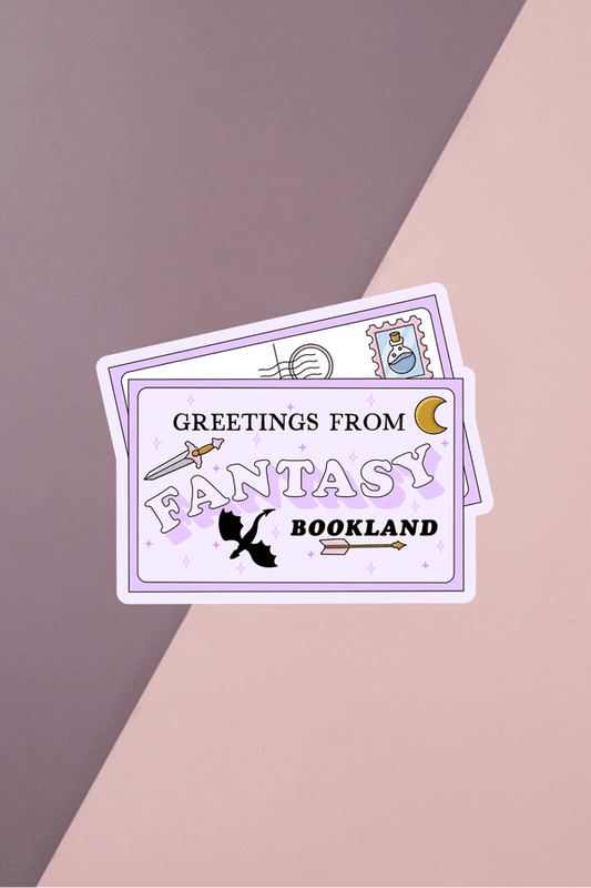 Greetings From Fantasy Bookland Sticker