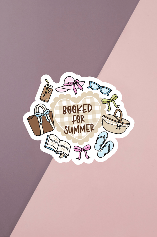 Booked For Summer Sticker