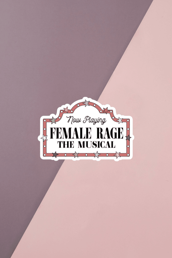 Female Rage Sticker