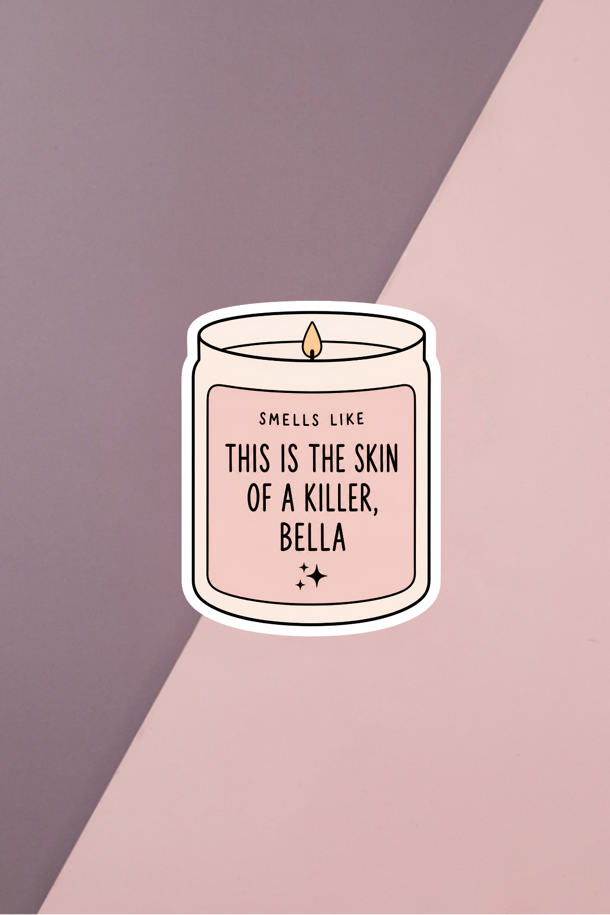 Skin Of A Killer Candle Sticker