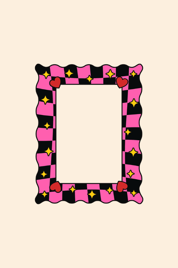 Y2K Instax Mini Magnetic Polaroid Frame