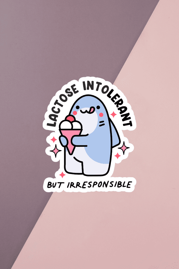Lactose Intolerant Sticker