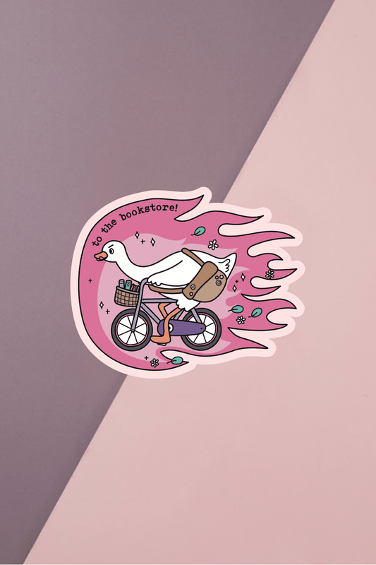 To The Bookstore Sticker