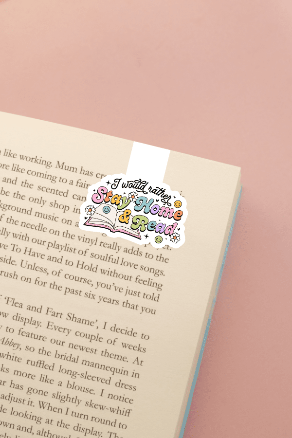 Stay Home And Read Magnetic Bookmark