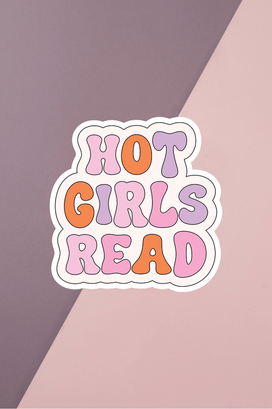 Hot Girls Read Purple Sticker