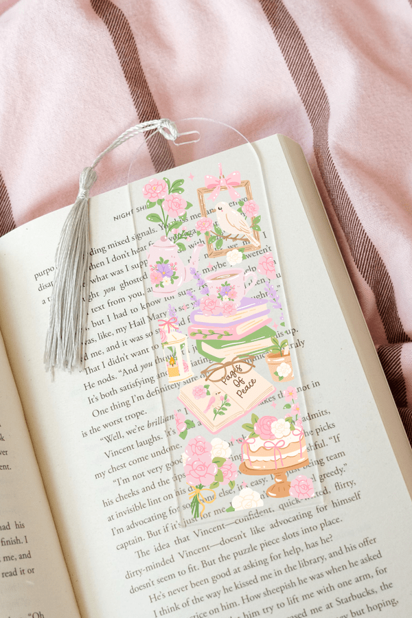 Pages Of Peace - Acrylic Bookmark