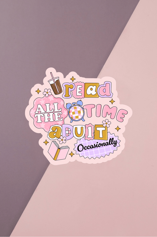Read All The Time Sticker