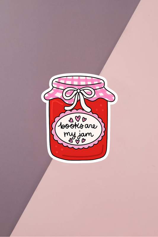 Books Are My Jam Sticker