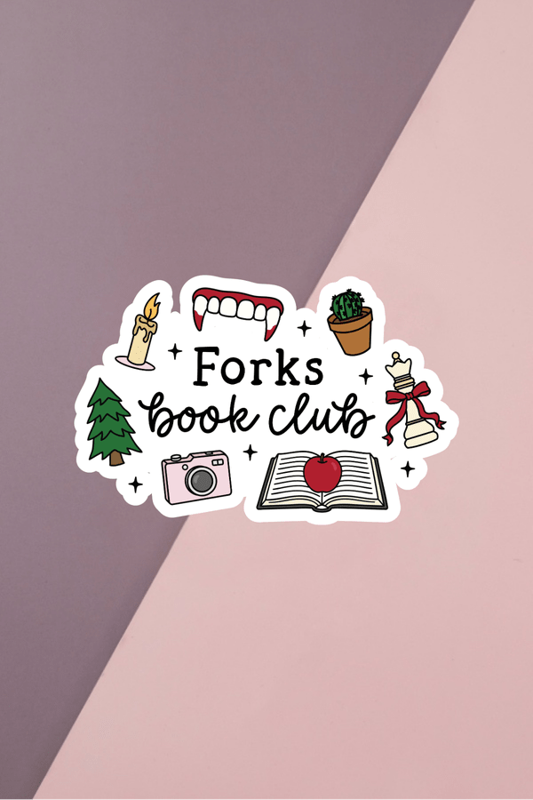 Forks Book Club Sticker