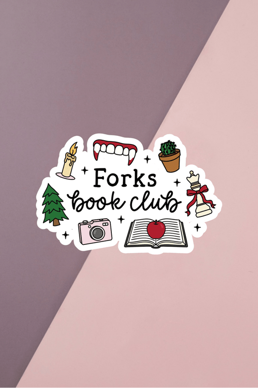 Forks Book Club Sticker