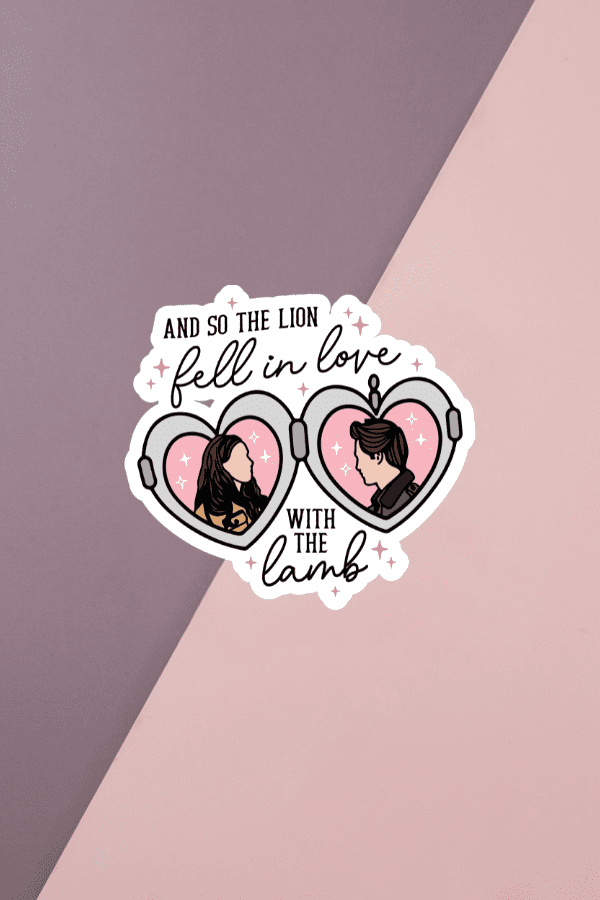 Lion Fell In Love With The Lamb Sticker