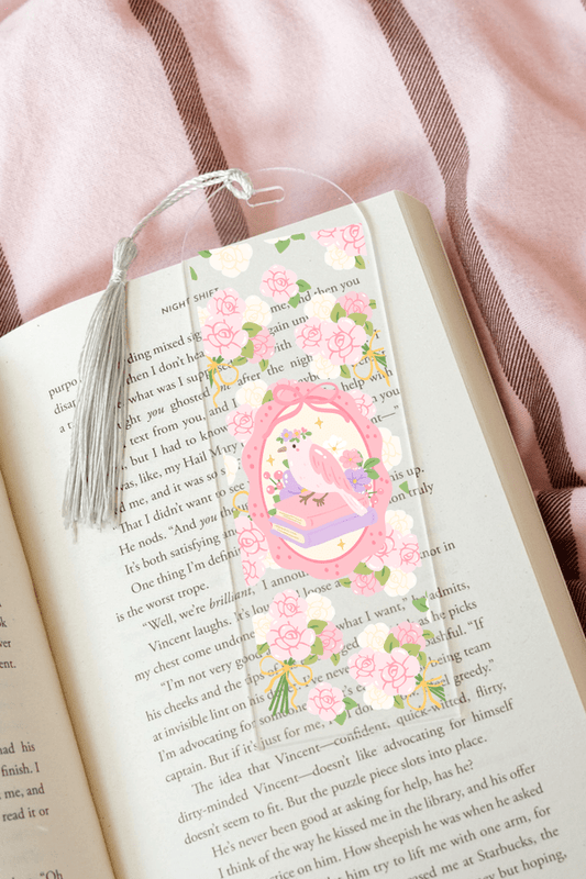 Floral Bookish - Acrylic Bookmark