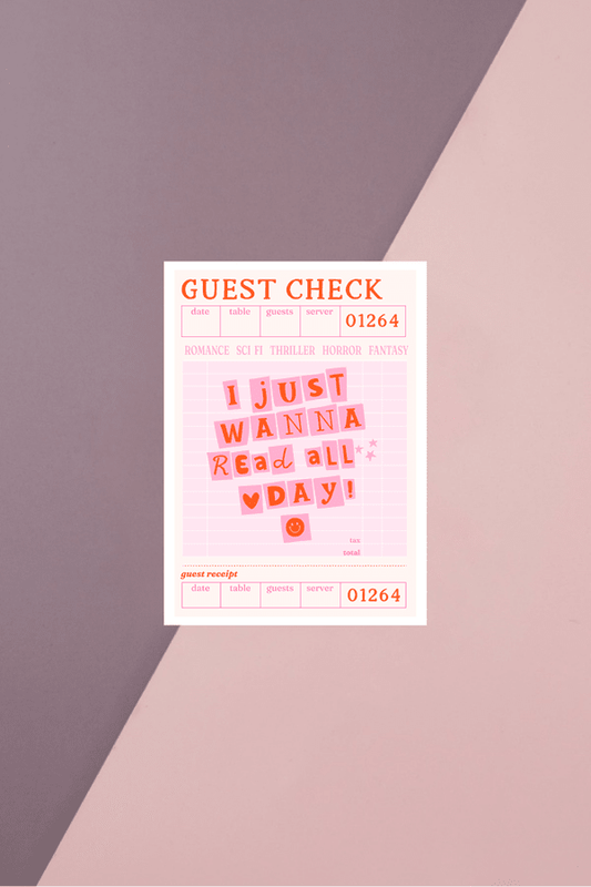 I Just Wanna Read All Day Sticker