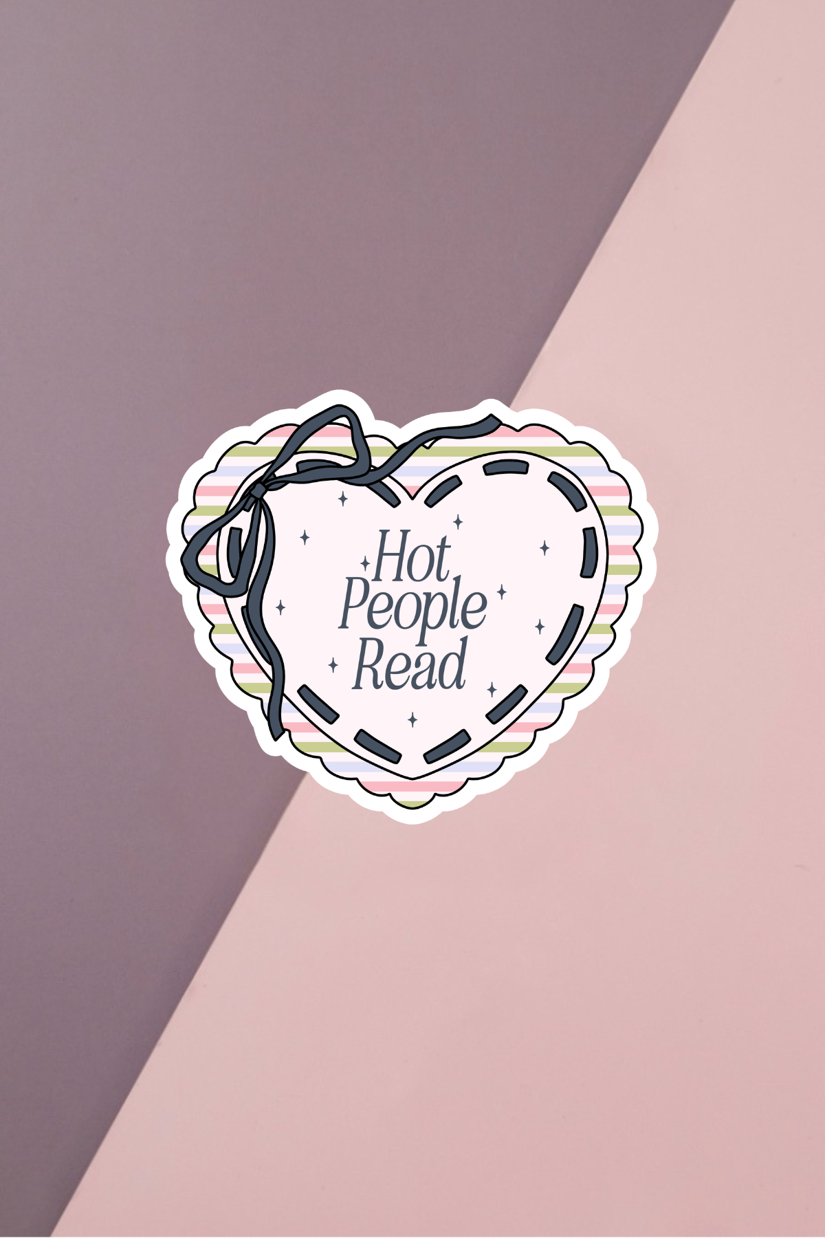 Hot People Read Heart Sticker