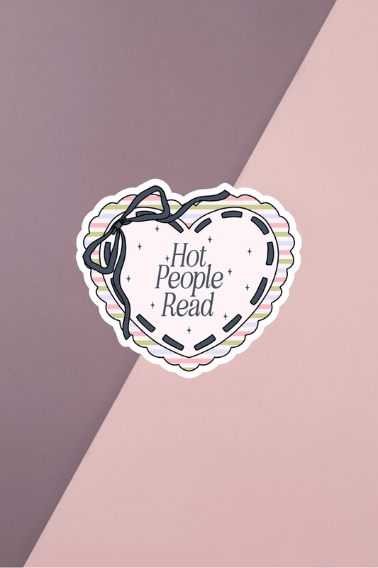 Hot People Read Heart Sticker