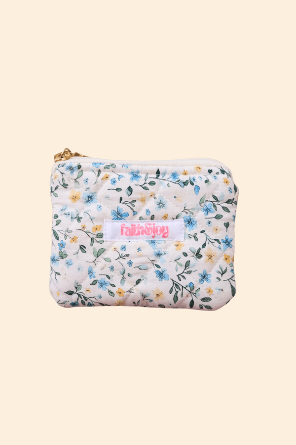 Blue Garden Coin Pouch