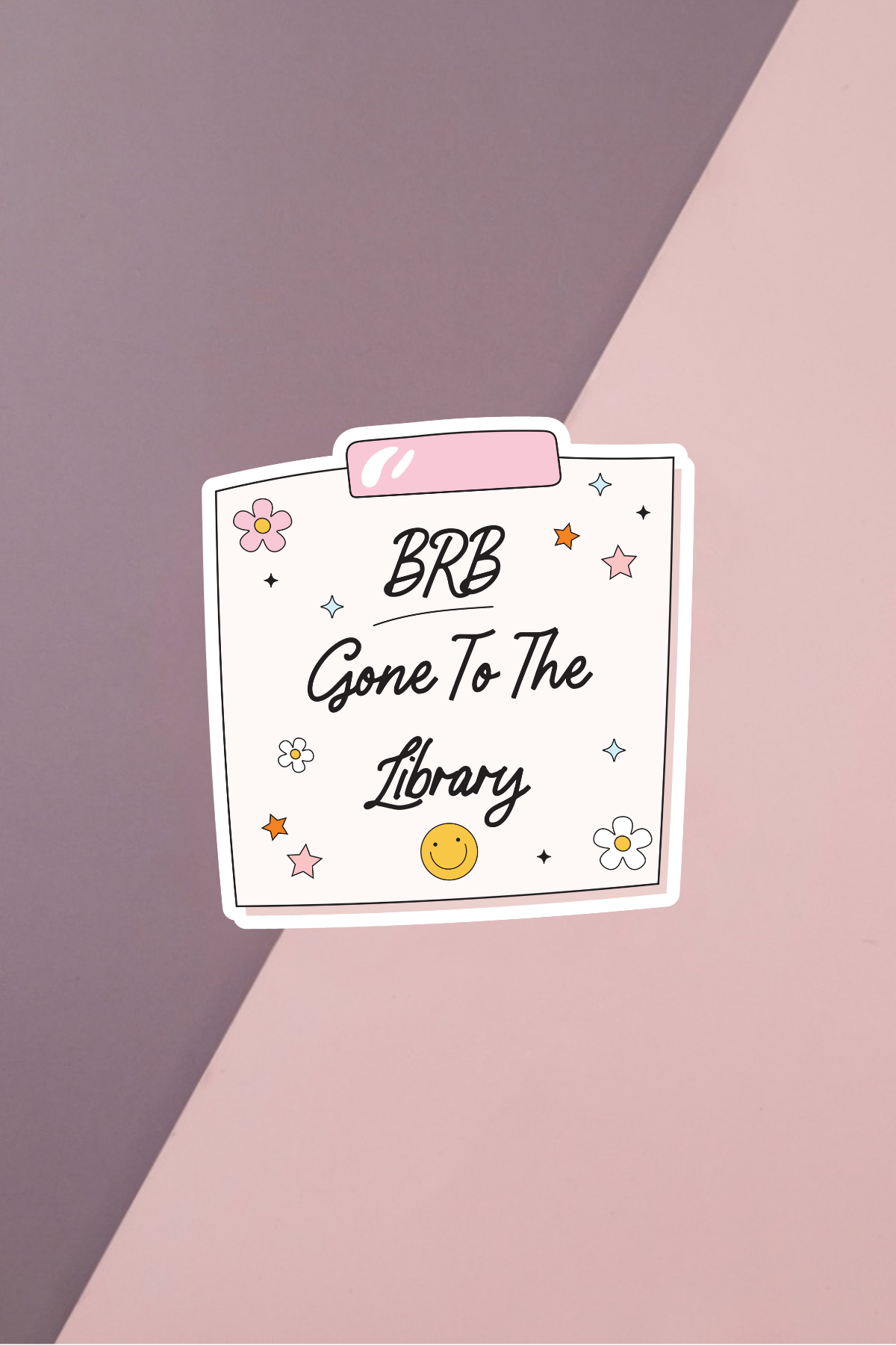 Gone To The Library Sticker