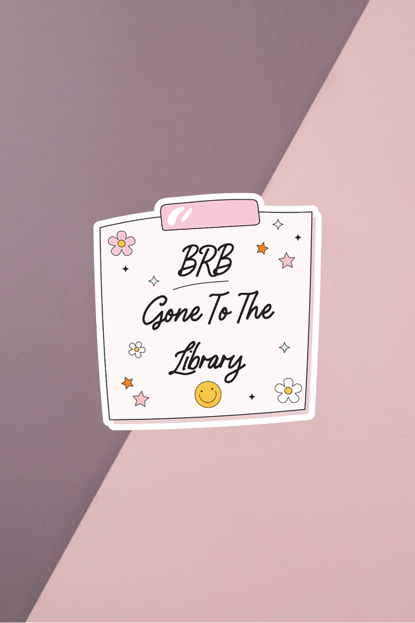 Gone To The Library Sticker