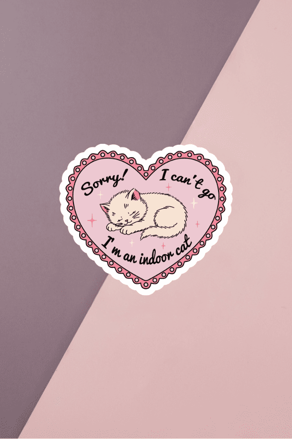 I'm An Indoor Cat Sticker