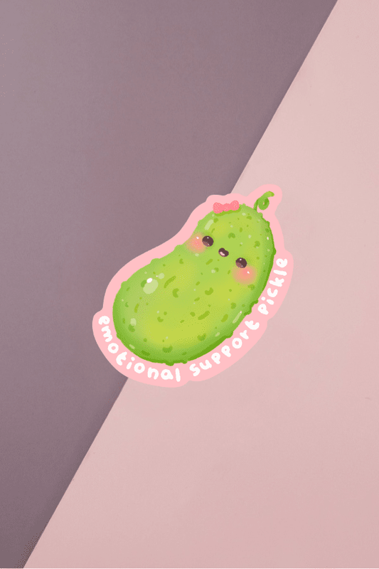Emotional Support Pickle Sticker