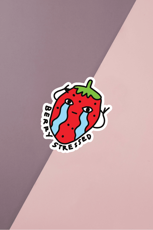 Berry Stressed Sticker