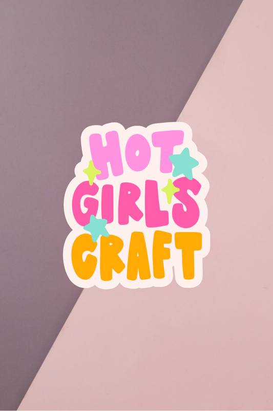 Hot Girls Craft Sticker