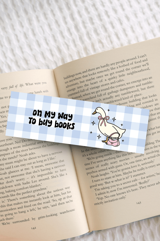 On My Way To Buy Books Bookmark