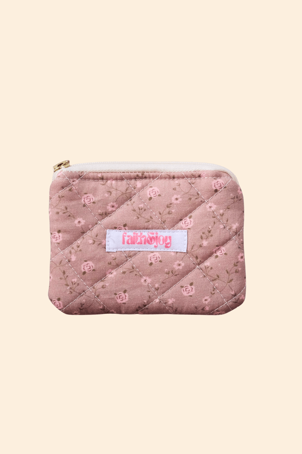Brown Roses Coin Pouch