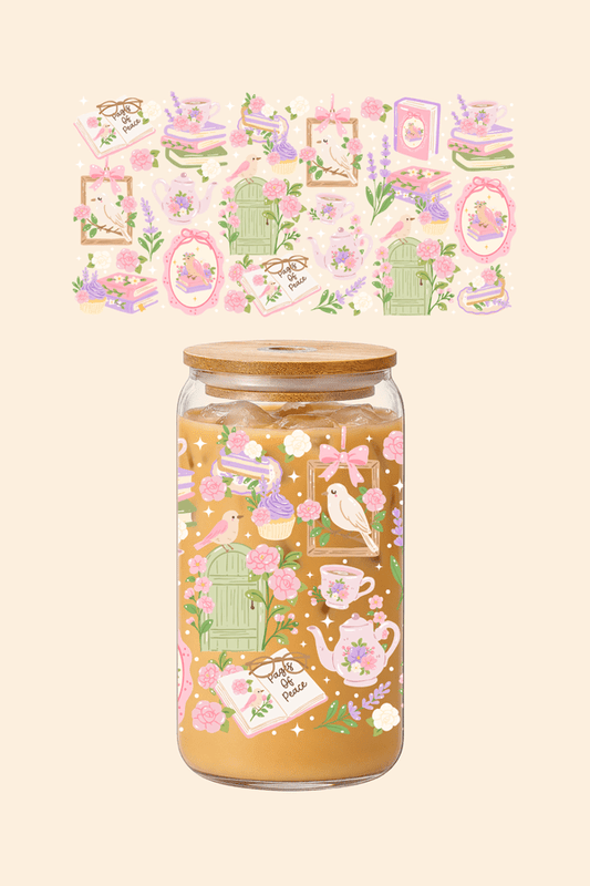 Pages Of Peace Glass Tumbler