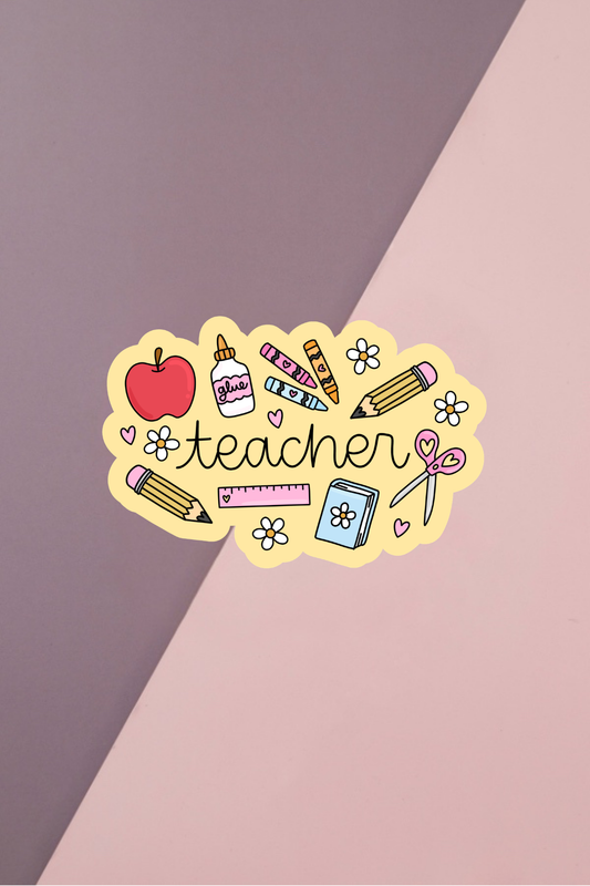 Teacher Icons Sticker