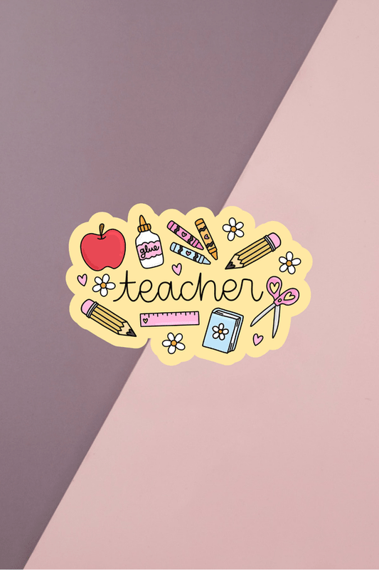 Teacher Icons Sticker