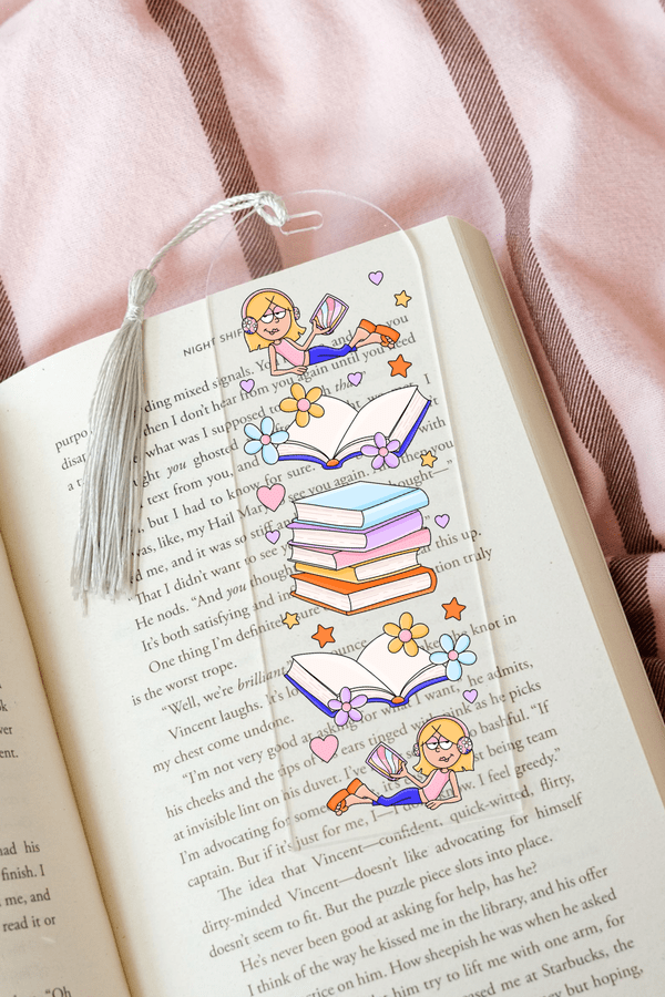 Lizzie Bookish - Acrylic Bookmark