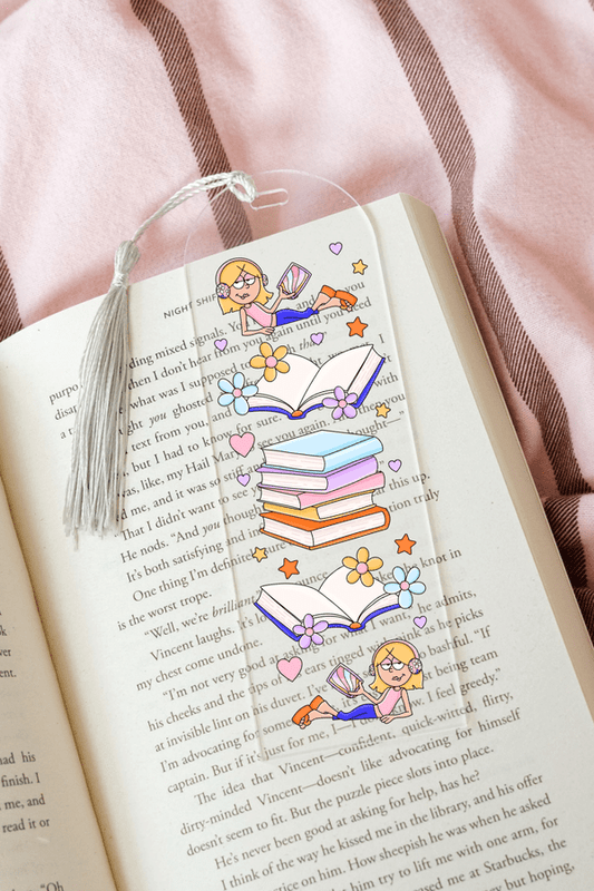 Lizzie Bookish - Acrylic Bookmark