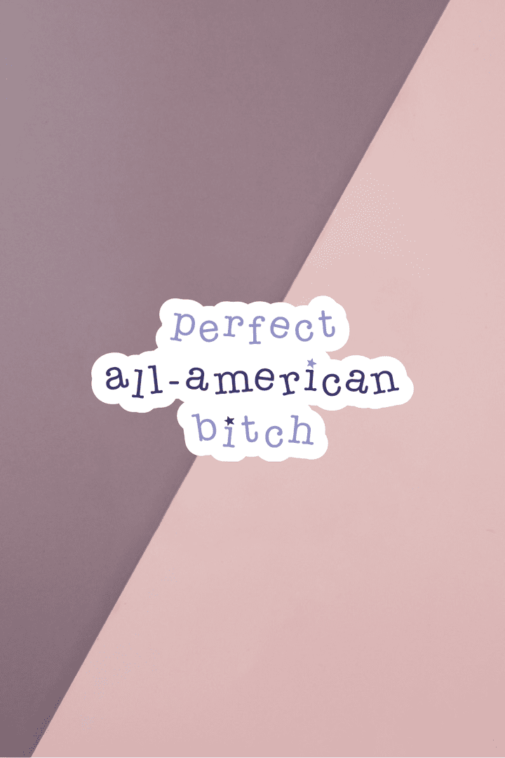 Perfect All American Sticker