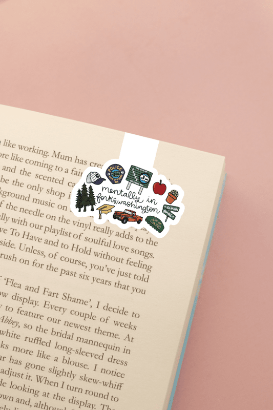 Mentally In Forks Washington Magnetic Bookmark