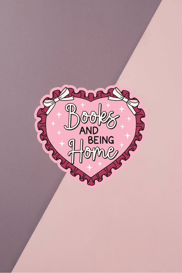 Books And Being Home Sticker