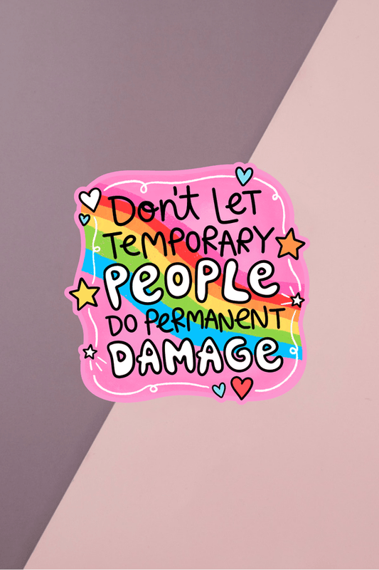 Temporary People Sticker