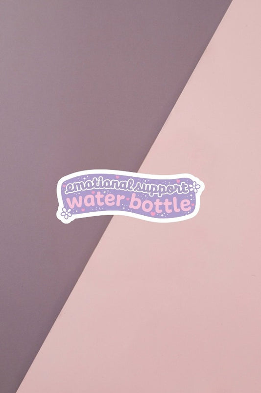Emotional Support Water Bottle Sticker
