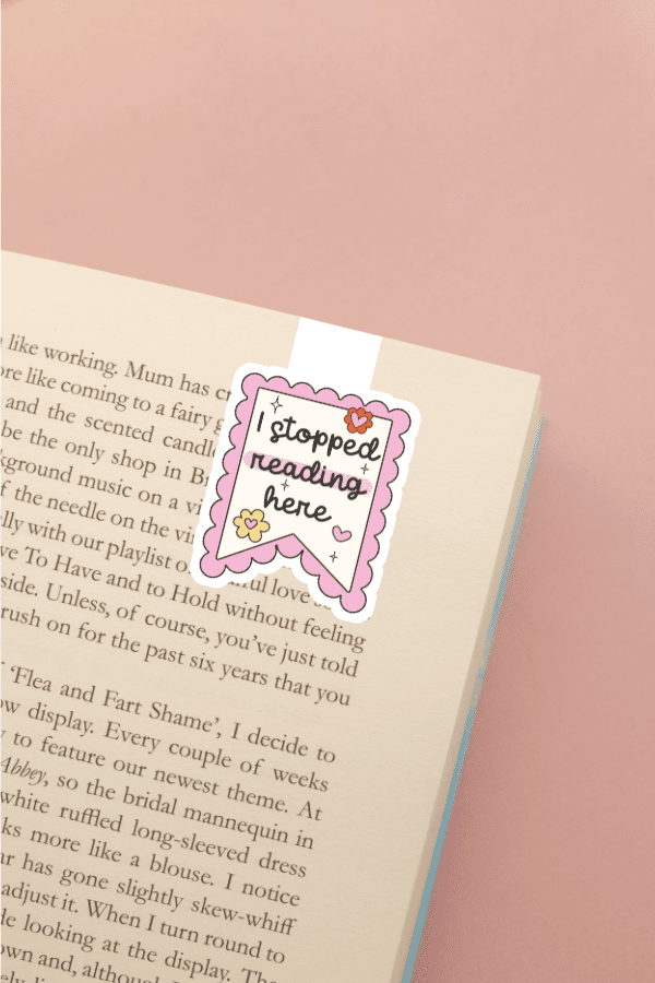 I Stopped Reading Here Magnetic Bookmark