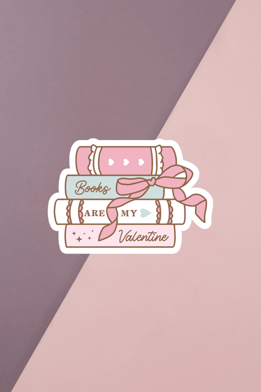 Books Are My Valentine Sticker