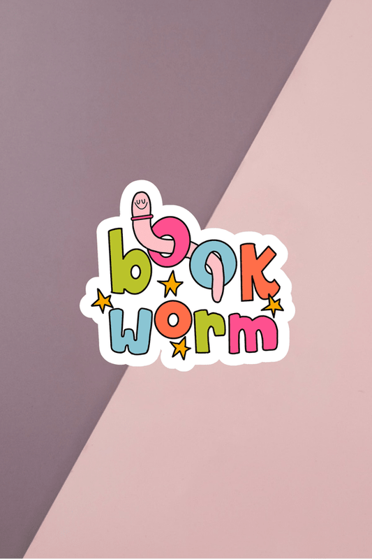 Book Worm Sticker