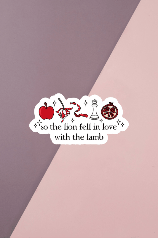 So The Lion Book Sticker