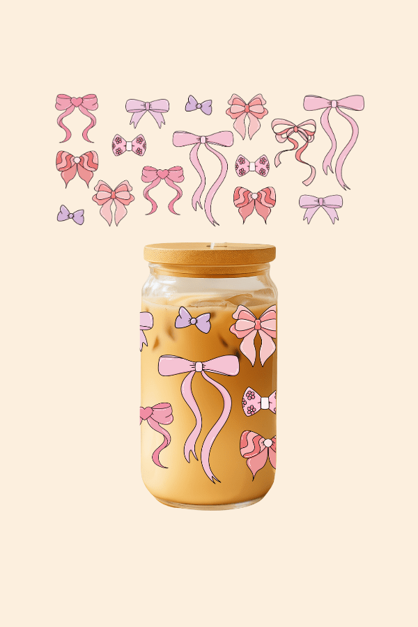 All About Bows Glass Tumbler