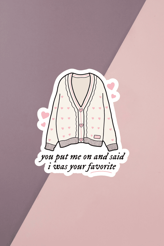 Lover Cardigan Sticker