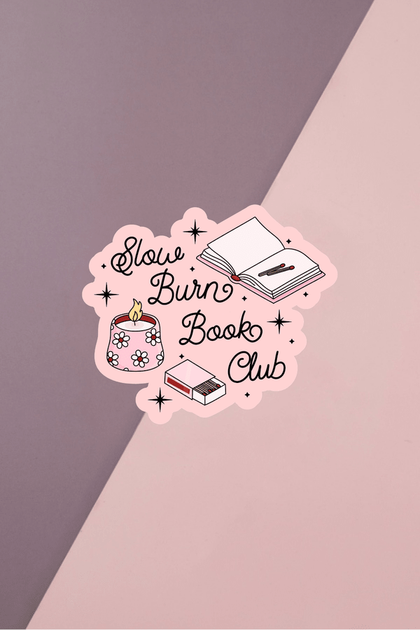 Slow Burn Book Club Sticker