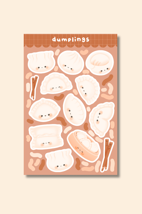 Dumplings Sticker Sheet