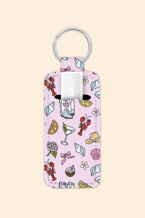 Coastal Cowgirl - Lip Balm Holder Keychain